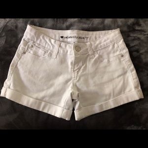 White Celebrity Pink Shorts